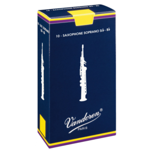 Vandoren Traditional Soprano Sax Reed Box of 10