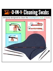 Protec Alto & Soprano Sax 3-in-1 Cleaning Swab