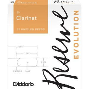D'Addario Reserve Evolution Bb Clarinet Reeds (1 Reed Only)