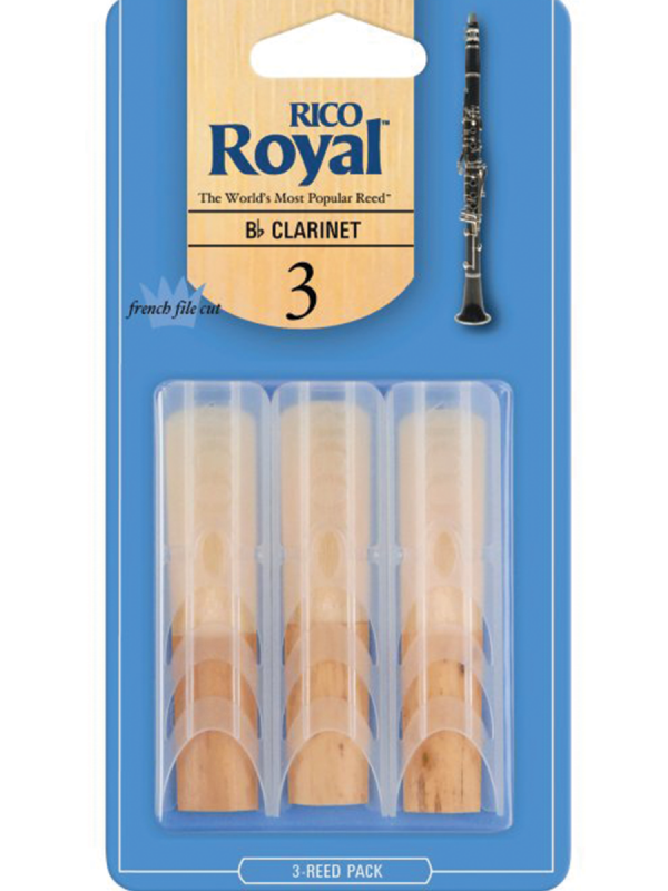 Rico Royal Bb Clarinet Reeds 3.0 - 3 pack