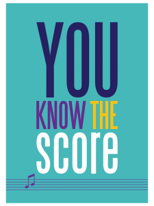 Greeting Card "You Know the Score"