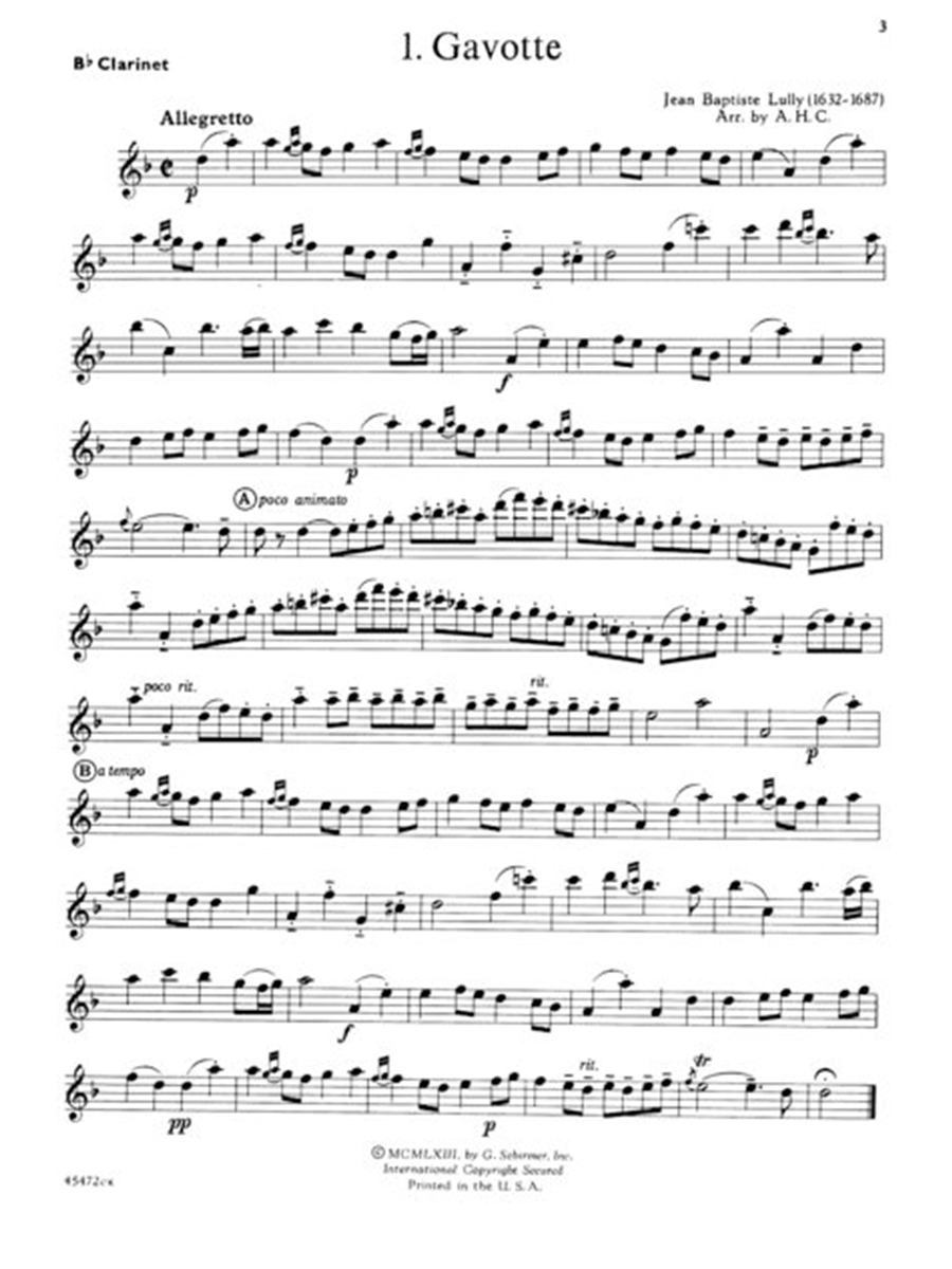 Solos for the Clarinet Player - Christmann