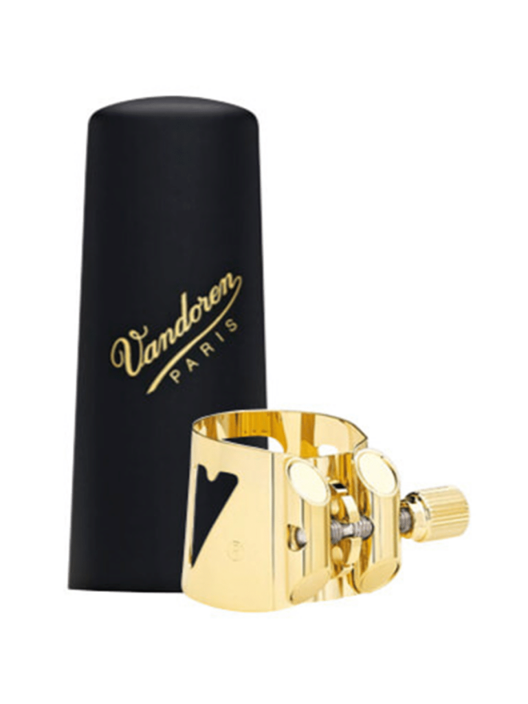 Vandoren Optimum Alto Sax Ligature Gold Lacquer with Cap Leisure