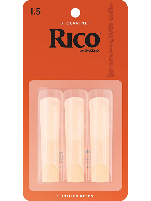 Rico Original Bb Clarinet Reeds 1.5 - 3 PK
