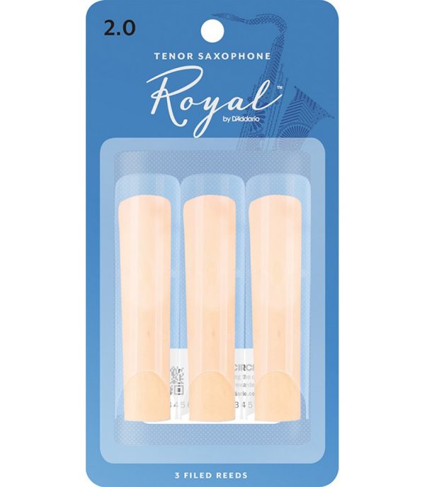 Rico Royal Tenor Sax Reeds 2.0 Pack of 3