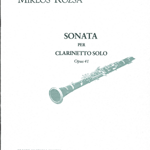 Rozsa Sonata for Solo Clarinet Op 41