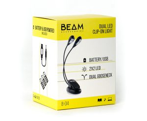 Beam Clip On Music Stand Light Dual Arms