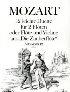 Mozart 12 Easy Duets from the Magic Flute for 2 Flutes