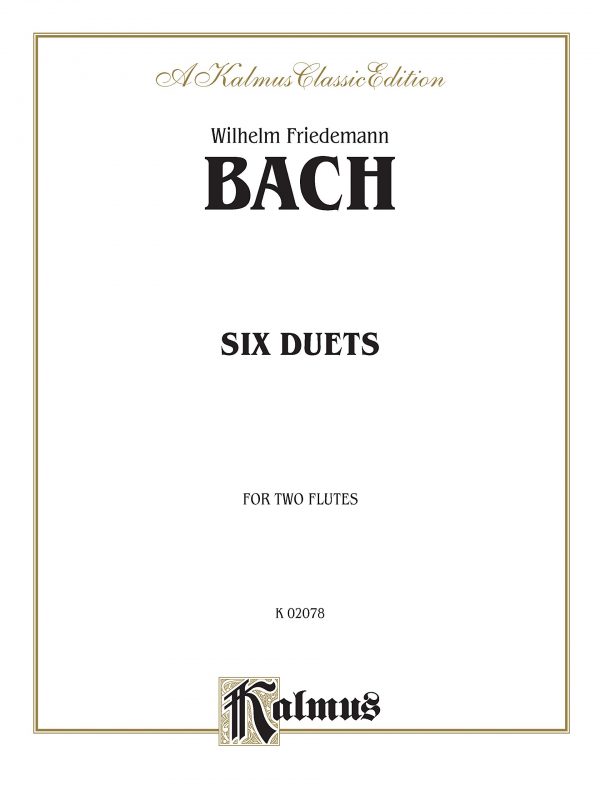 WF Bach Six Duets for Two Flutes
