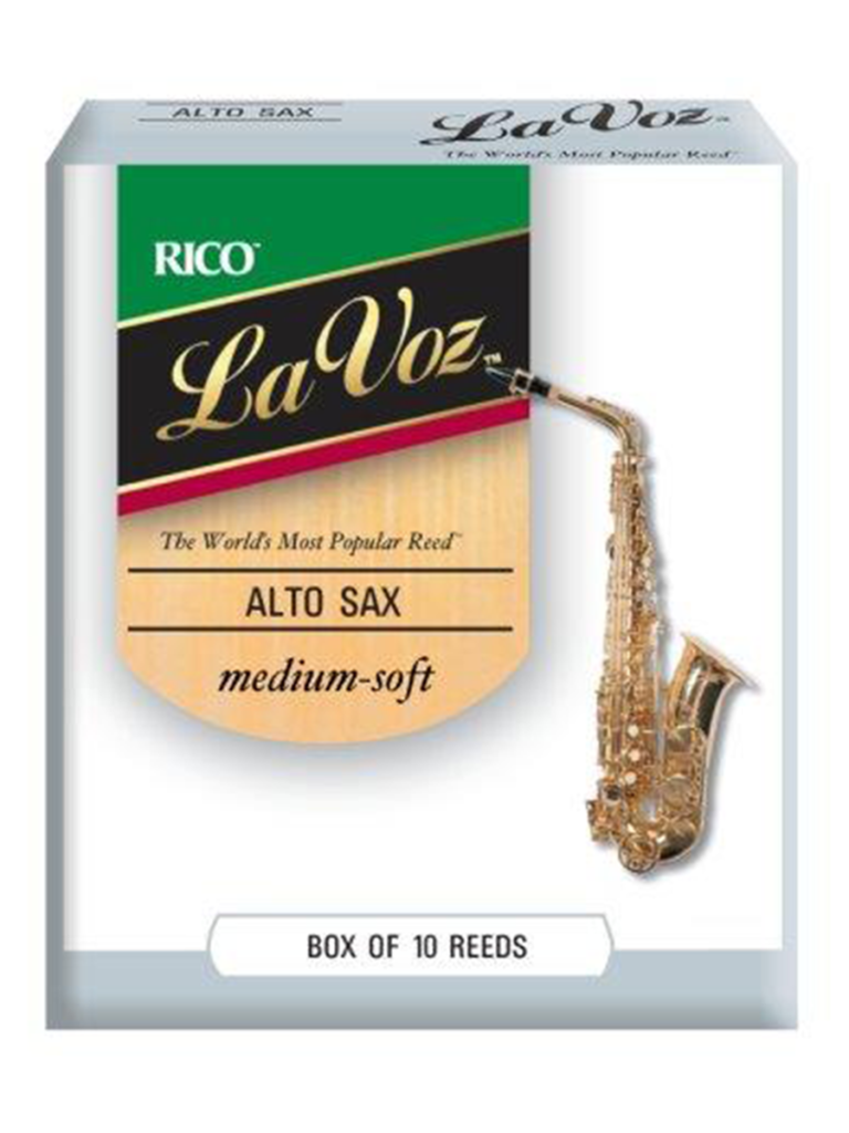 La Voz Alto Sax Reeds MediumSoft (Box of 10) LCWB Wollongong