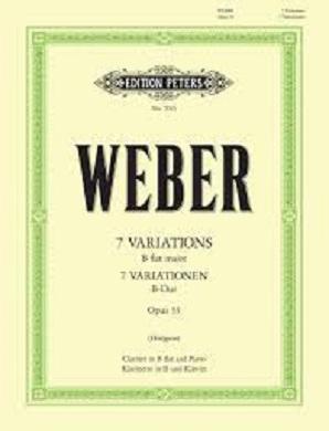 Weber 7 Variations in B flat major for Clarinet and Piano