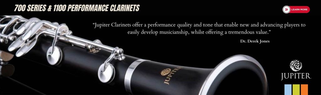 Jupiter JCL1100DS Clarinet Grenadilla Wood 1100 Series with Eb Lever