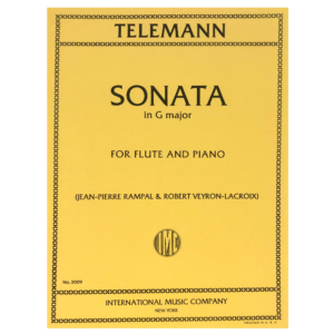 Telemann Sonata in G Major for Flute & Piano International Music Company 3009